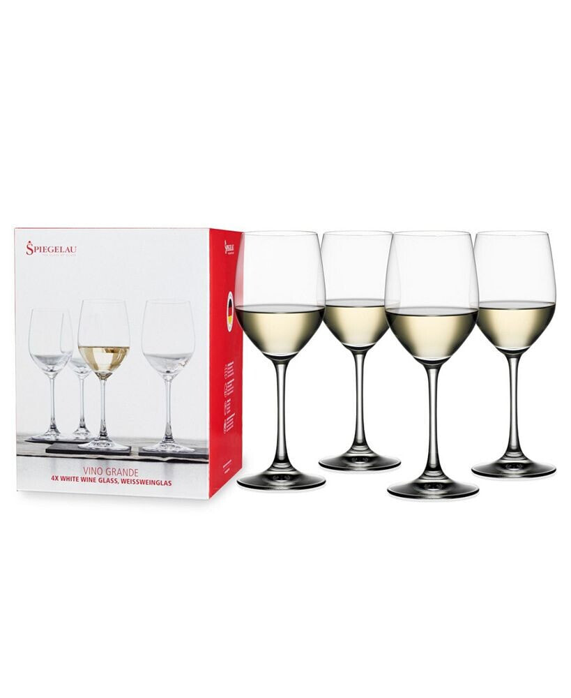 Spiegelau vino Grande White Wine Glasses, Set of 4, 12 Oz