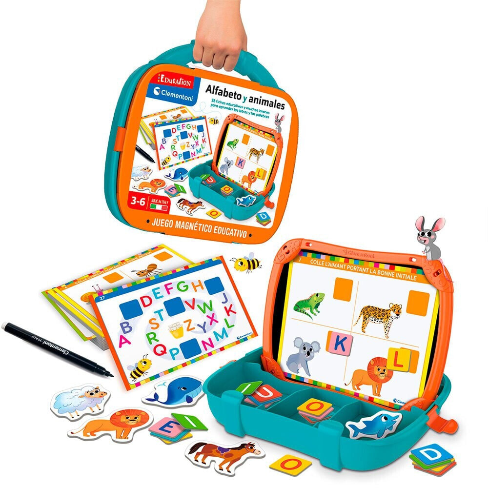 CLEMENTONI Alphabet And Animal Magnetic Briefcase