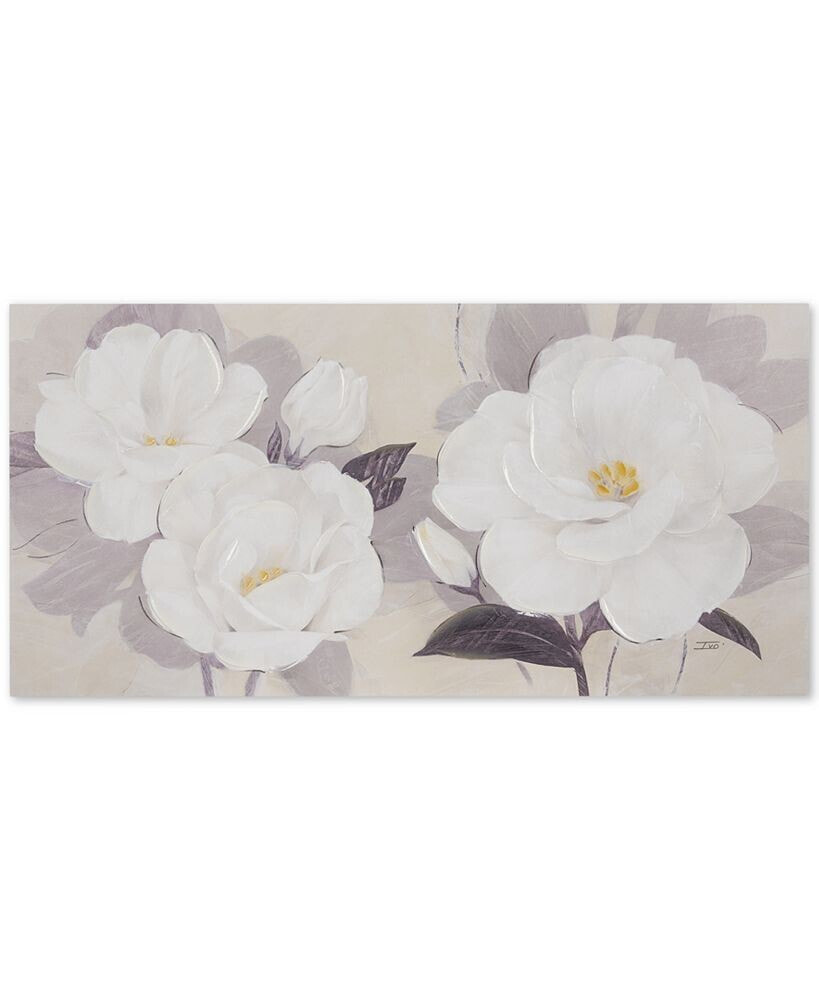 JLA Home Midday Bloom Florals Hand-Embellished Canvas Print