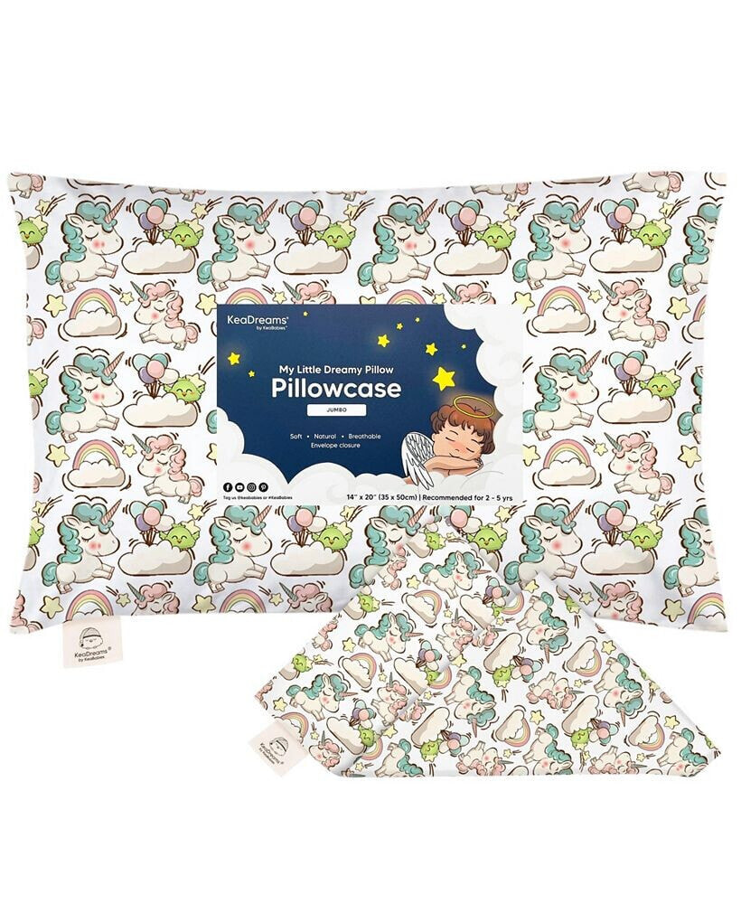 KeaBabies toddler Pillowcase for 14X20 Pillow, Organic Toddler Pillow Case, Travel Pillow Case Cover