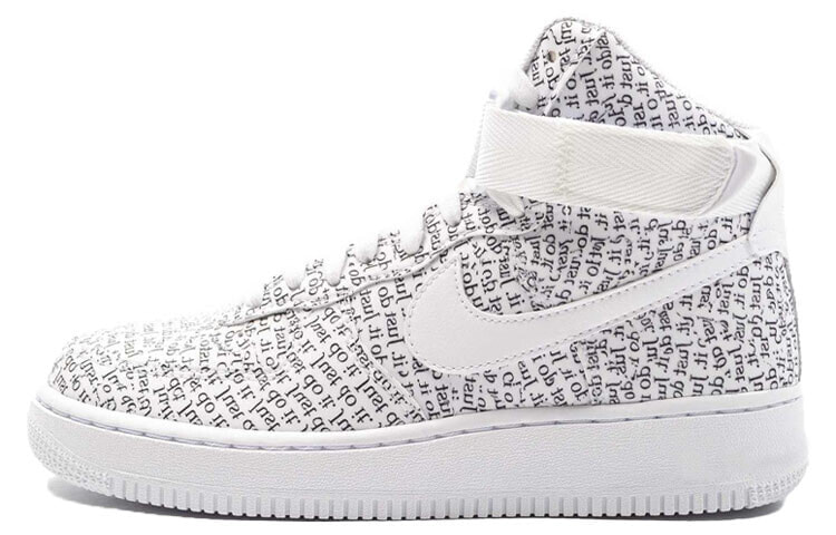 Nike Air Force 1 High LX Just Do It Pack White 高帮 板鞋 女款 黑白 / Кроссовки Nike Air Force 1 High LX Just Do It Pack White AO5138-100