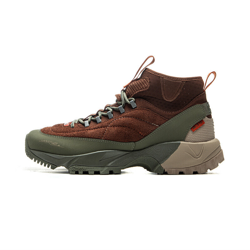 LINING Xingye HIGH Hiking / Trekking Shoes Unisex High-Top Milk Coffee Brown/Oolong Tea Green/Light Glaze Brown