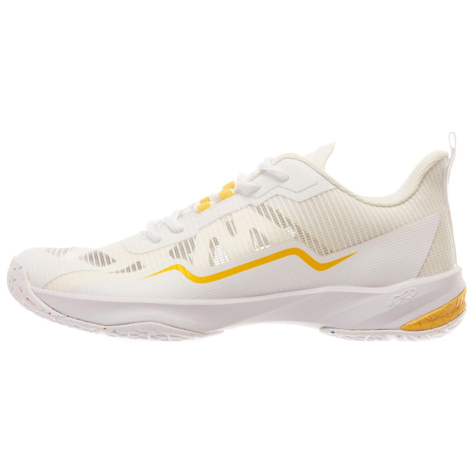 DECATHLON Badminton Shoes Men Low-Top White/Yellow