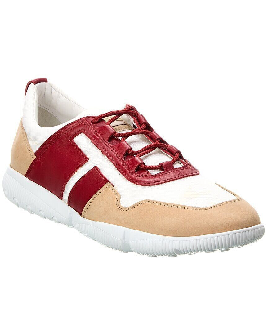 Tod’S All Competition Canvas & Leather Sneaker Men's Red 8