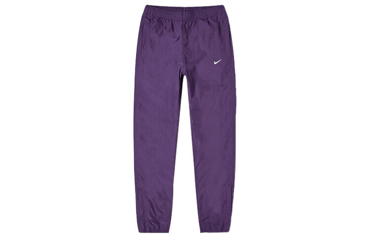 Nike Swoosh刺绣复古尼龙运动裤 男款 紫色 / Кроссовки Nike Swoosh CD6544-525