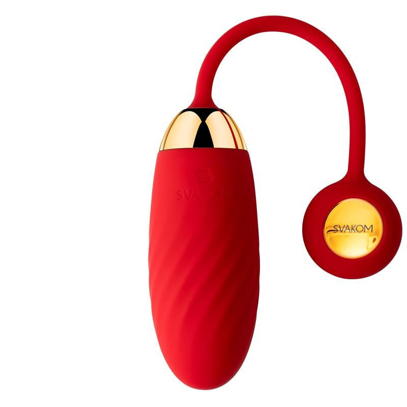 Виброяйцо или вибропуля Svakom Vibrating Egg Connexion Series Ella Neo with App Red
