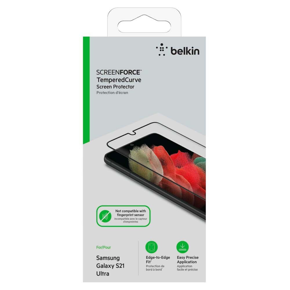 BELKIN OVB020ZZBLK Galaxy S21 Ultra tempered glass screen protector