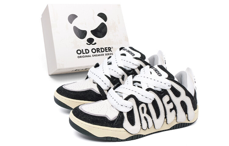 OLD ORDER Skater 001 Sneaker Series 包裹性保暖防滑 低帮 板鞋 男女同款 黑白 / Кроссовки OLD ORDER Skater 001 Sneaker Series O2120679