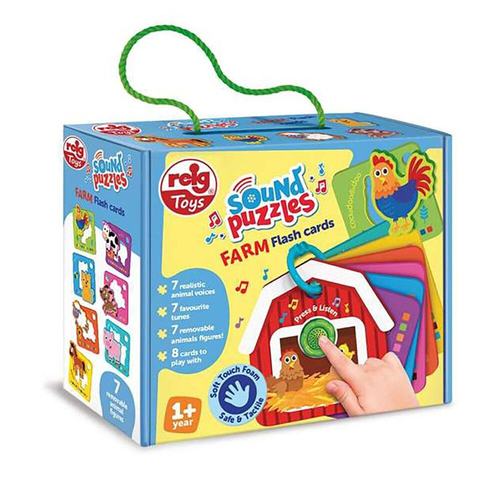 REIG MUSICALES Eva Farm Cards With Sounds And Real Animals