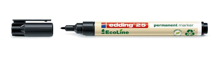 Edding 25 EcoLine перманентная маркер Черный Пулевидный наконечник 4-25001