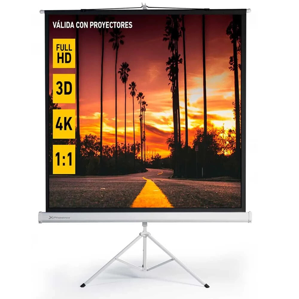 PHOENIX TECHNOLOGIES PHPANTALLATRIP-200 Projection Screen With Tripod 2x2 m