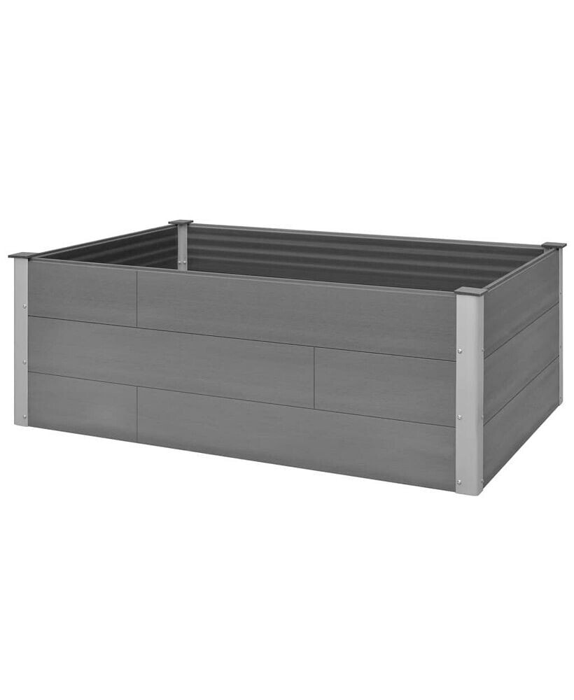 vidaXL garden Raised Bed WPC 59.1