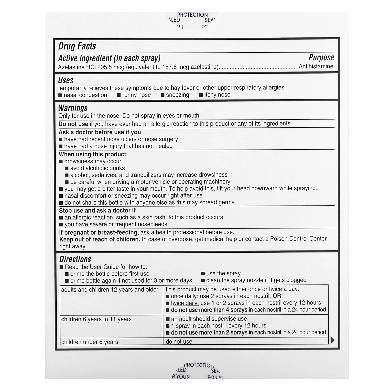 Allergy, Antihistamine Nasal Spray, Fragrance-Free, 0.78 fl oz (23 ml)