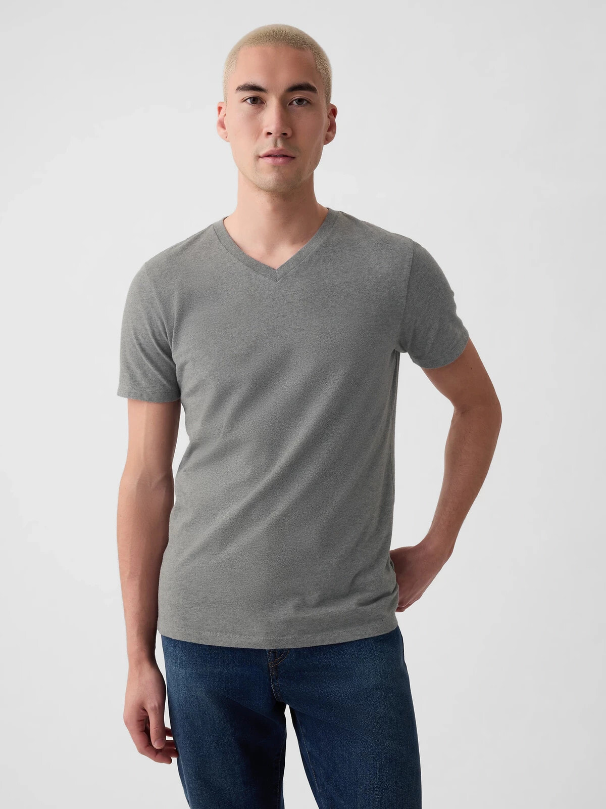 Jersey V-Neck T-Shirt