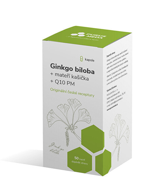 Ginkgo biloba + royal jelly + Q10 PM 50 capsules