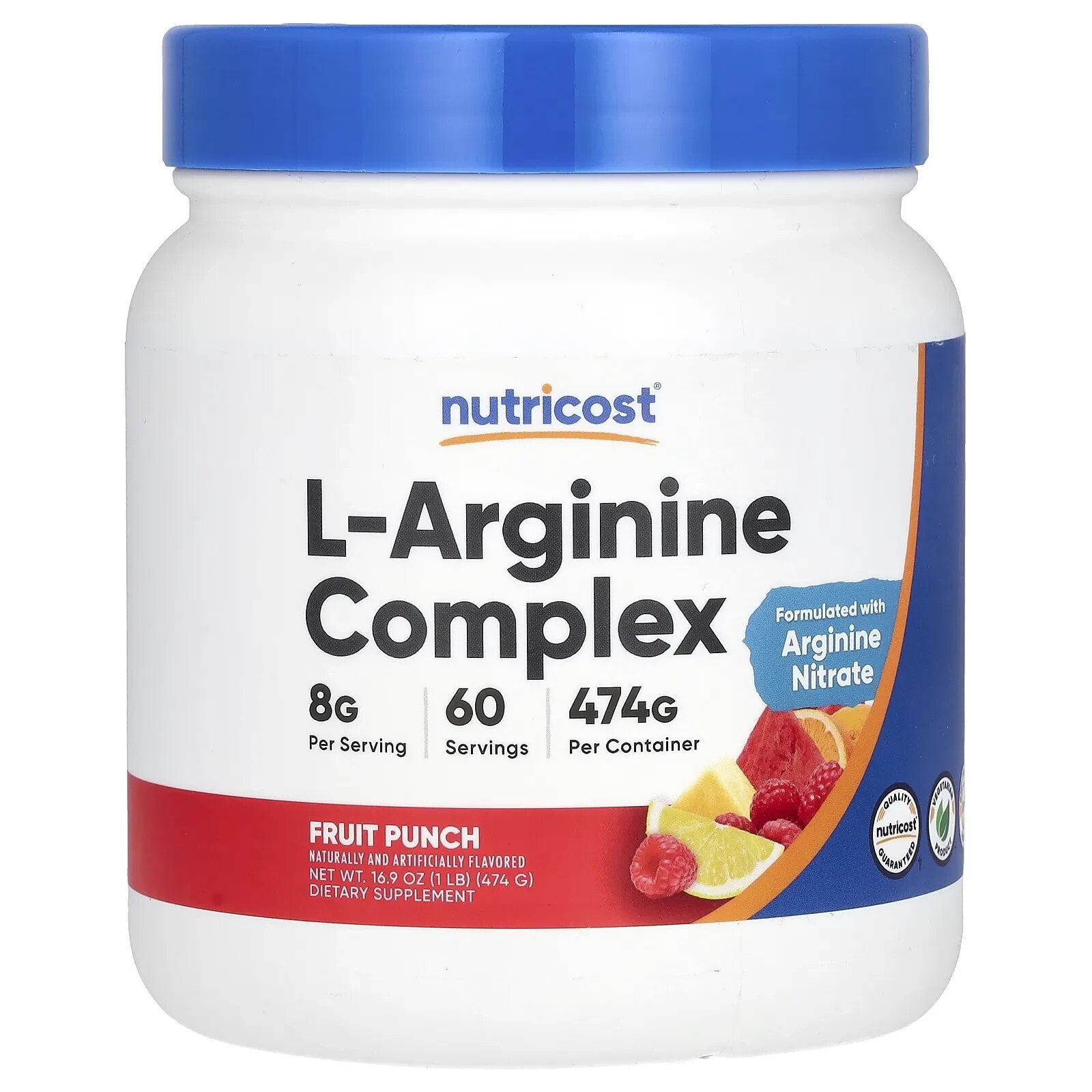 L-Arginine Complex, Fruit Punch, 16.9 oz (474 g)