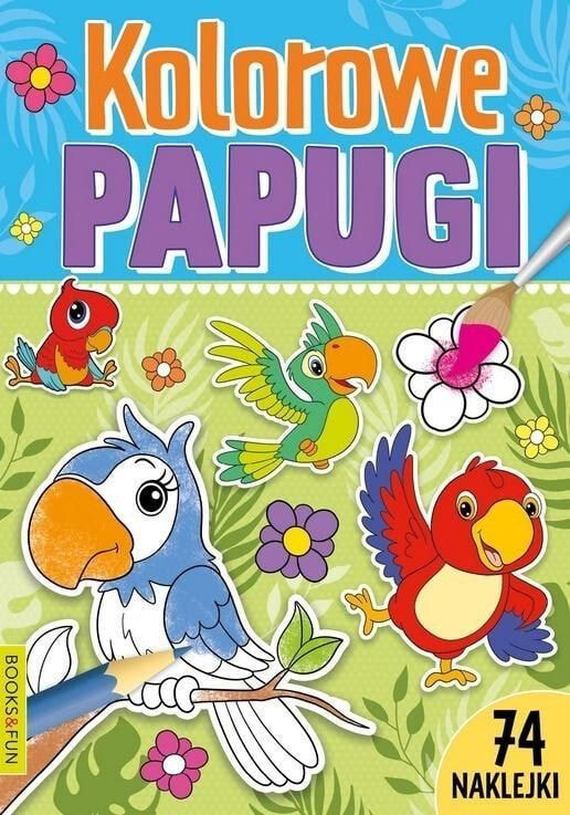 Раскраска для рисования Books And Fun Kolorowe papugi