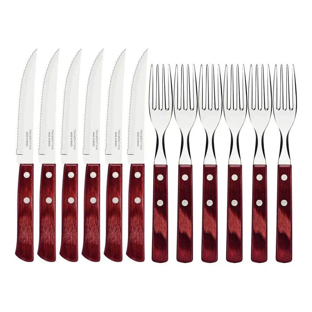 TRAMONTINA FSC Polywood Cutlery Set 12 Pieces