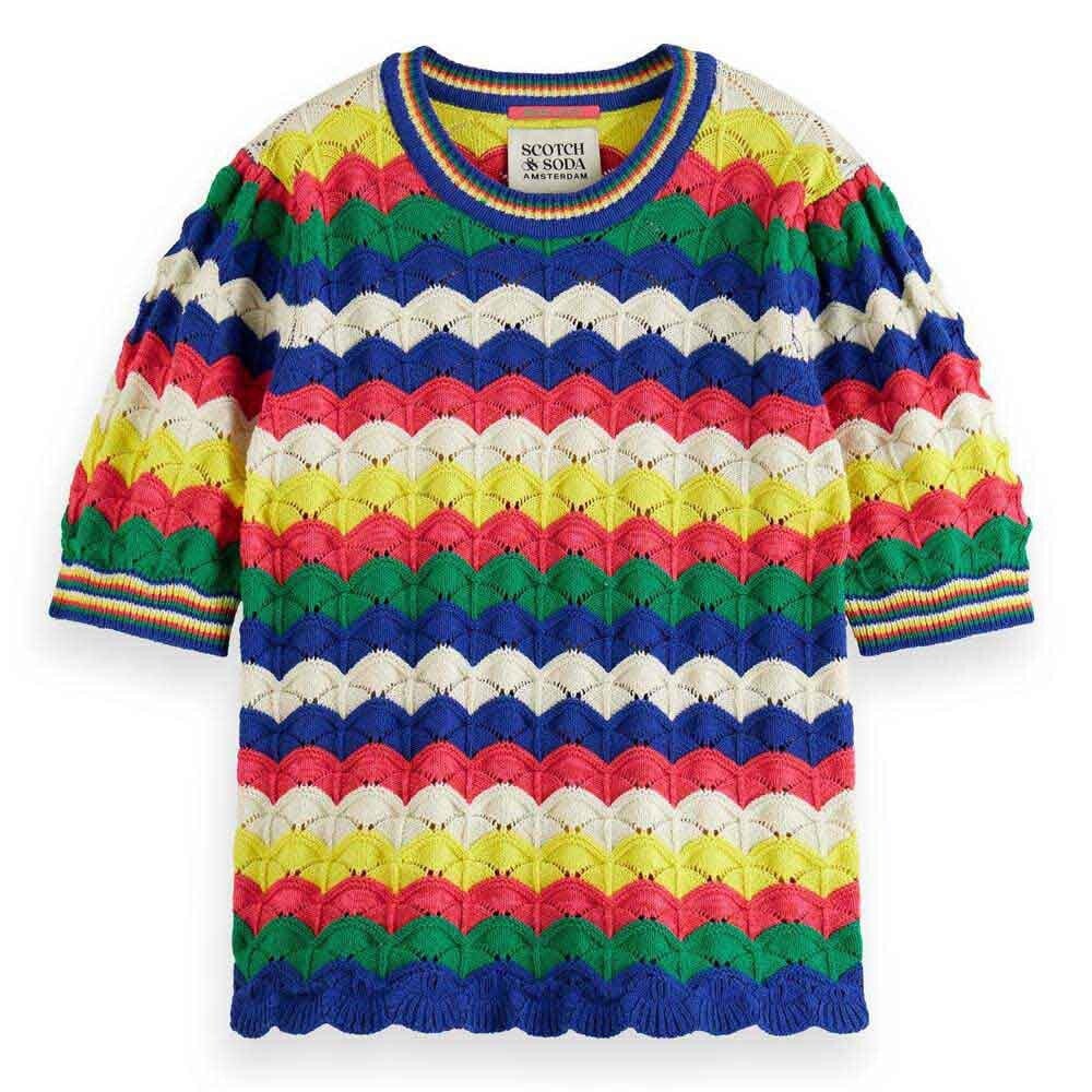 SCOTCH & SODA Wave Stitch Sweater