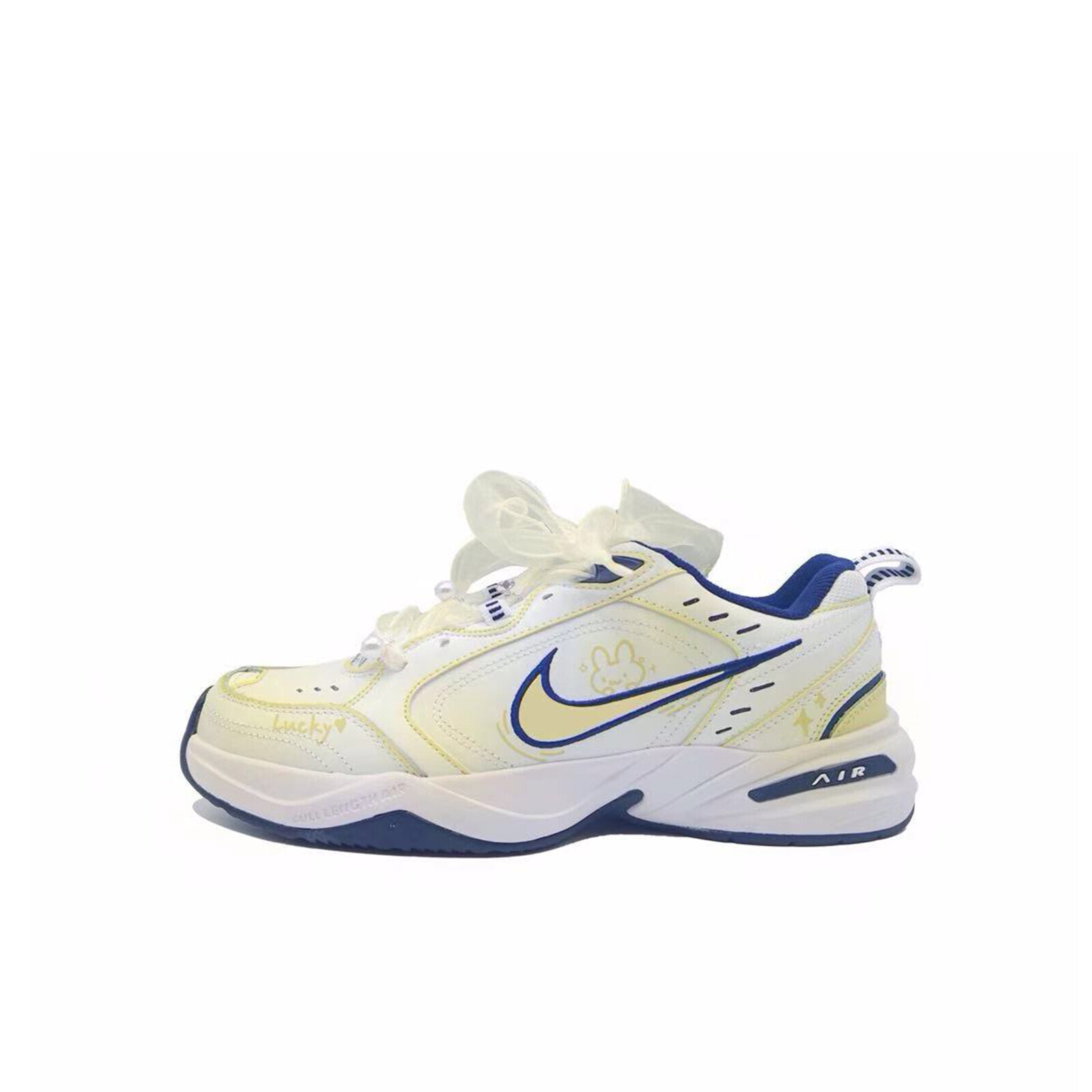 Nike Air Monarch 4 Chunky Sneakers Unisex Low-Top Champagne