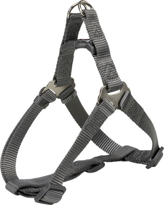 Trixie Premium One Touch harness, graphite size S: 40–50 cm / 15 mm