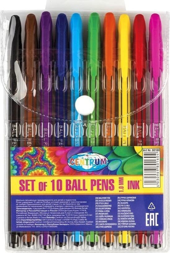 Centrum Set of gel pens 10 colors 80160