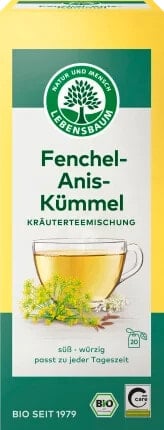 Kräutertee Fenchel-Anis-Kümmel (20 Beutel), 50 g