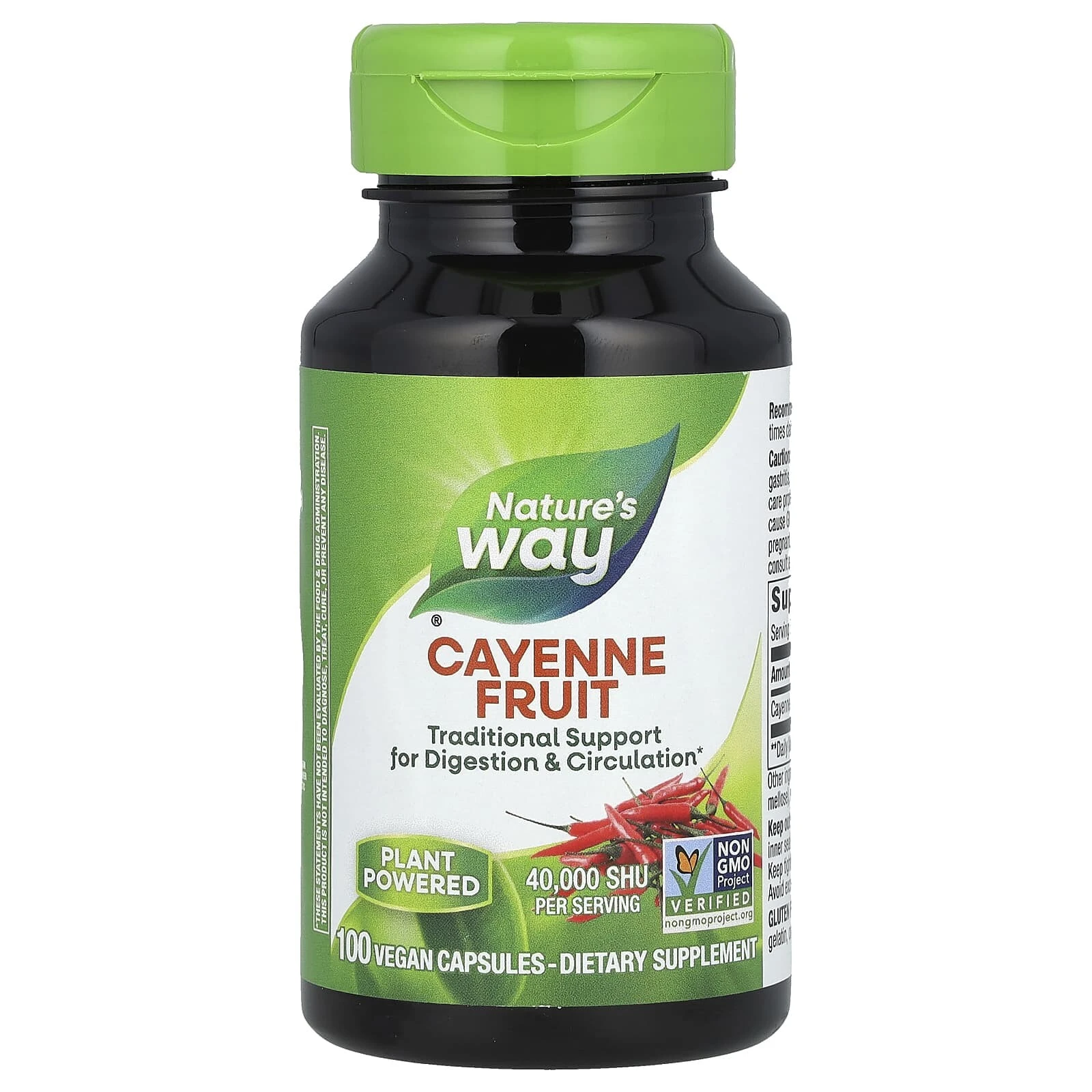 Cayenne Fruit, 40,000 SHU, 180 Vegan Capsules