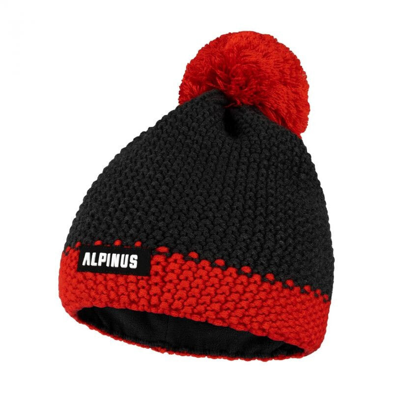 Мужская шапка красная черная вязаная Alpinus Mutenia Hat M TT43839
