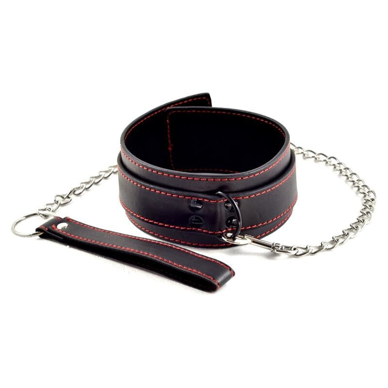 Маска или ошейник для БДСМ LOVETOY Collar and Leash Bondage Black