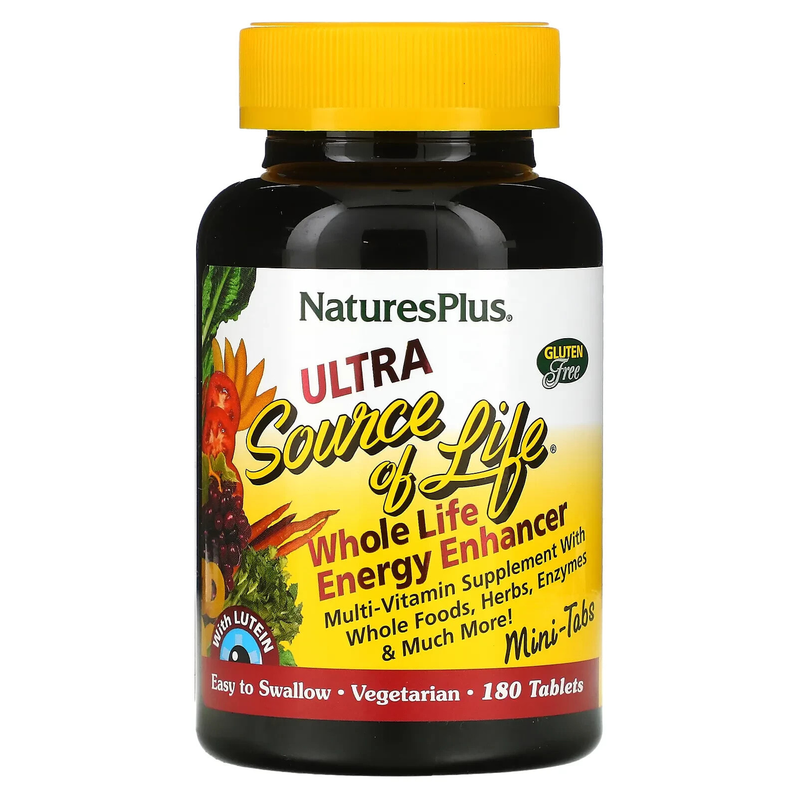 NaturesPlus, Ultra Source of Life, Whole Life Energy Enhancer, 180 Tablets