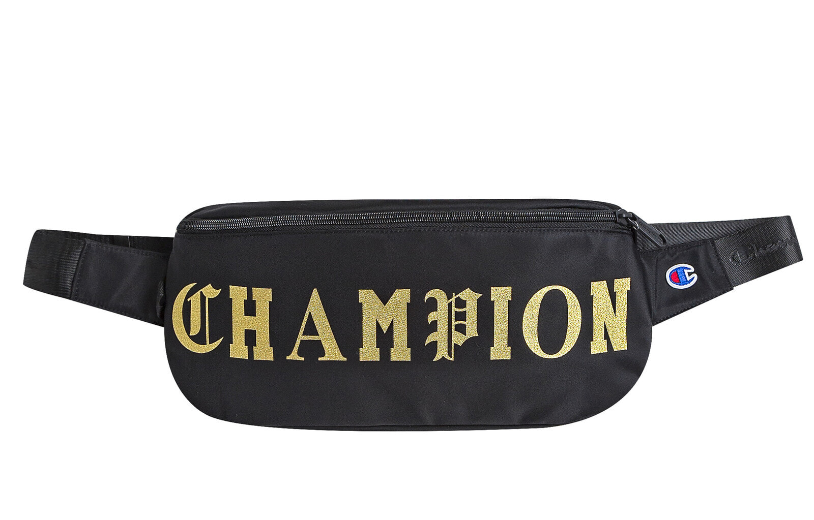 Champion 冠军 草写哥特字母腰包 黑金色 / Сумка Champion CH1191-011 Fanny Pack