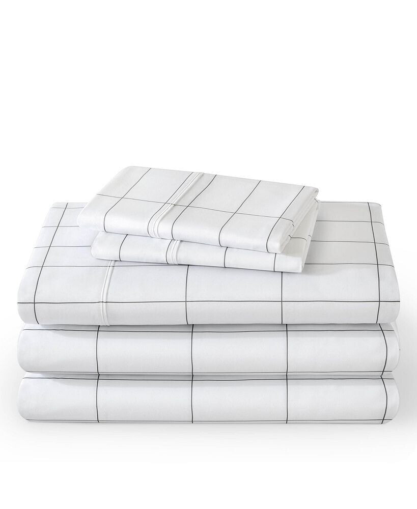 Bare Home ultra-Soft Double Brushed Print Split King Sheet Set