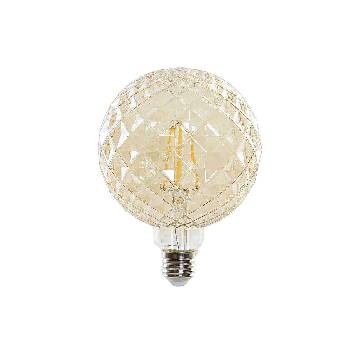 LED lamp DKD Home Decor Amber 4 W E27 450 lm 12 x 12 x 16,5 cm