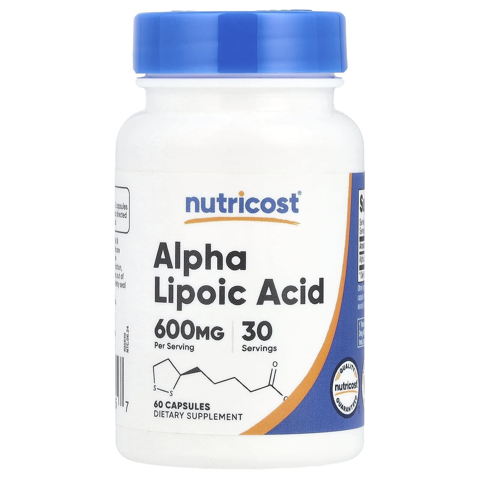 Alpha Lipoic Acid, 600 mg, 60 Capsules (300 mg per Serving)