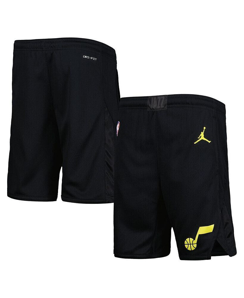 Youth Boys Brand Black Utah Jazz Statement Edition Swingman Performance Shorts