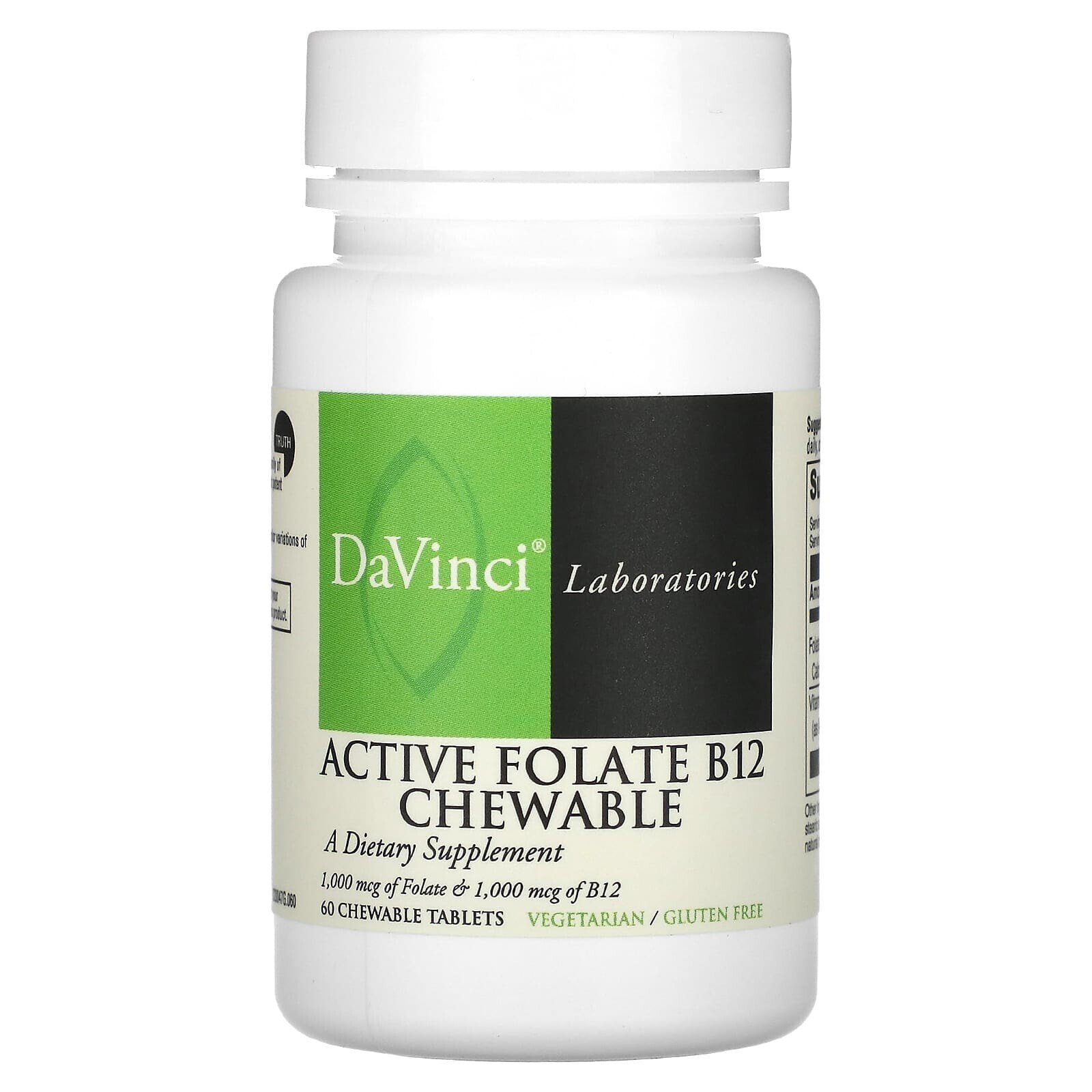 Active Folate B12 Chewable, 60 Chewable Tablets