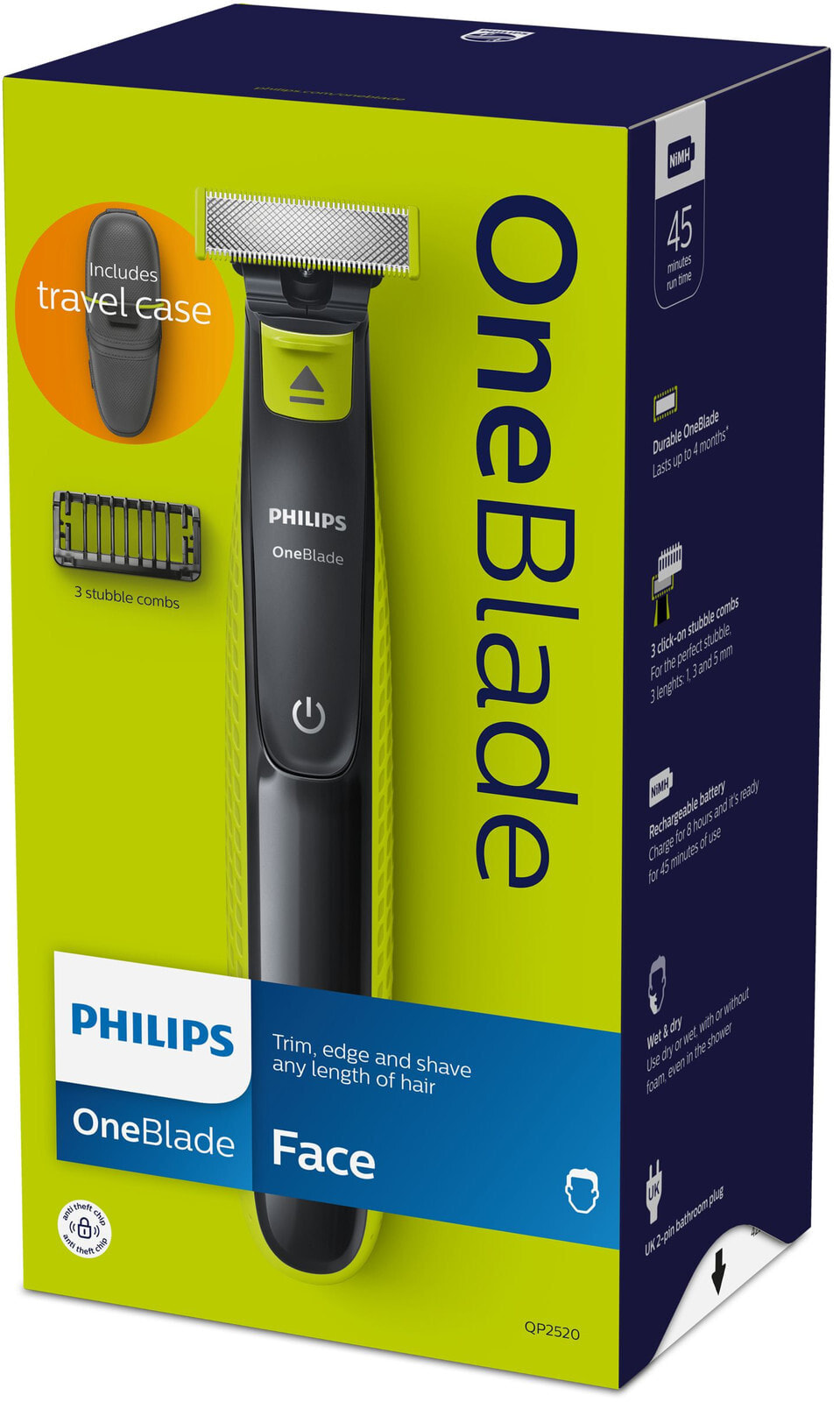 Триммер для бритья philips oneblade qp2520