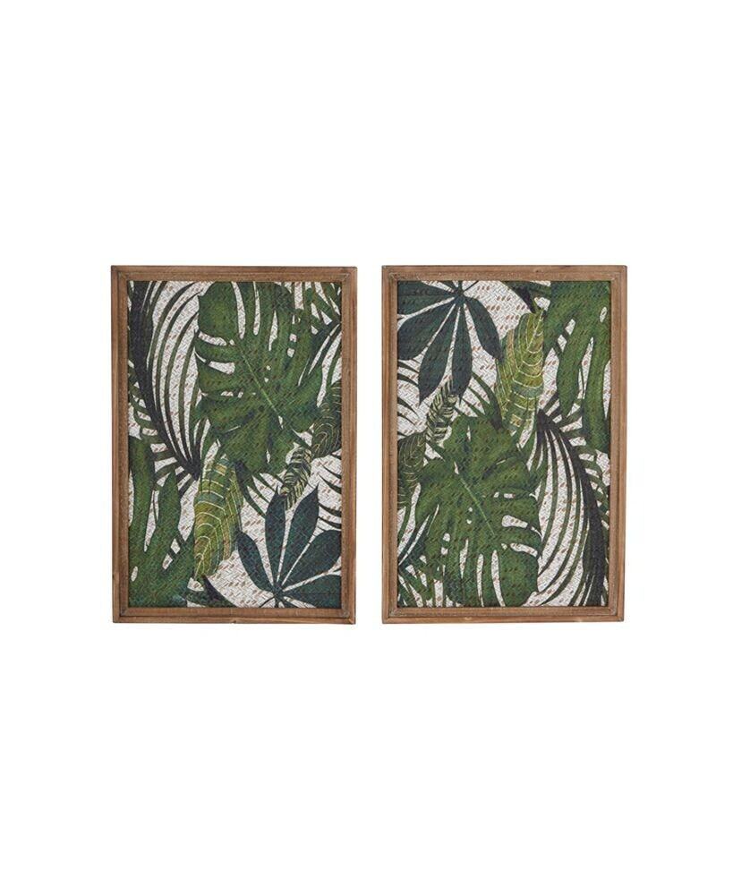 Rosemary Lane bohemian Style Floral Wall Decors, Set of 2