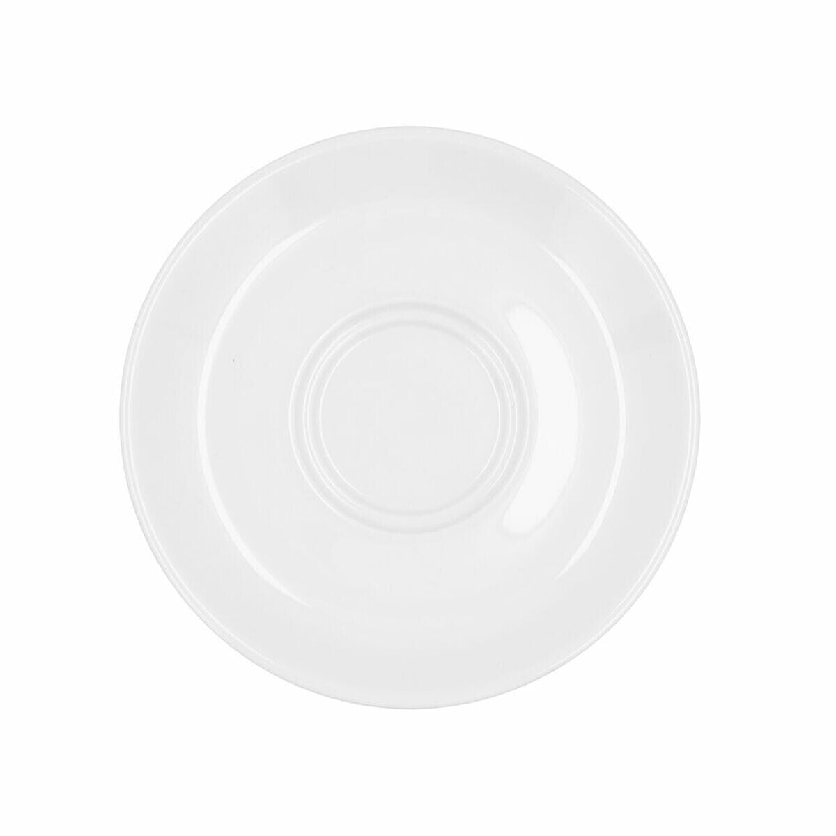 Plate Bidasoa Glacial Ø 15 cm White Ceramic (12 Units) (Pack 12x)