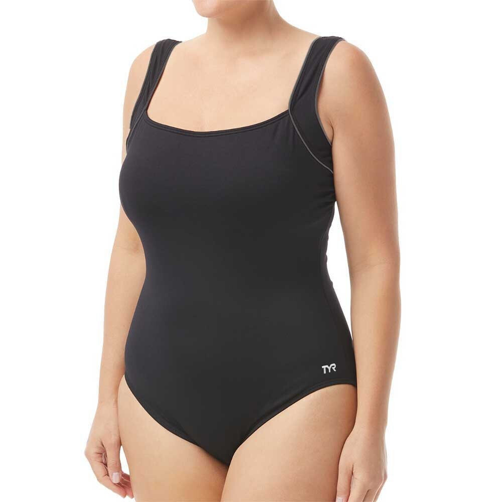 TYR Solid Square Neck Controlfit Swimsuit