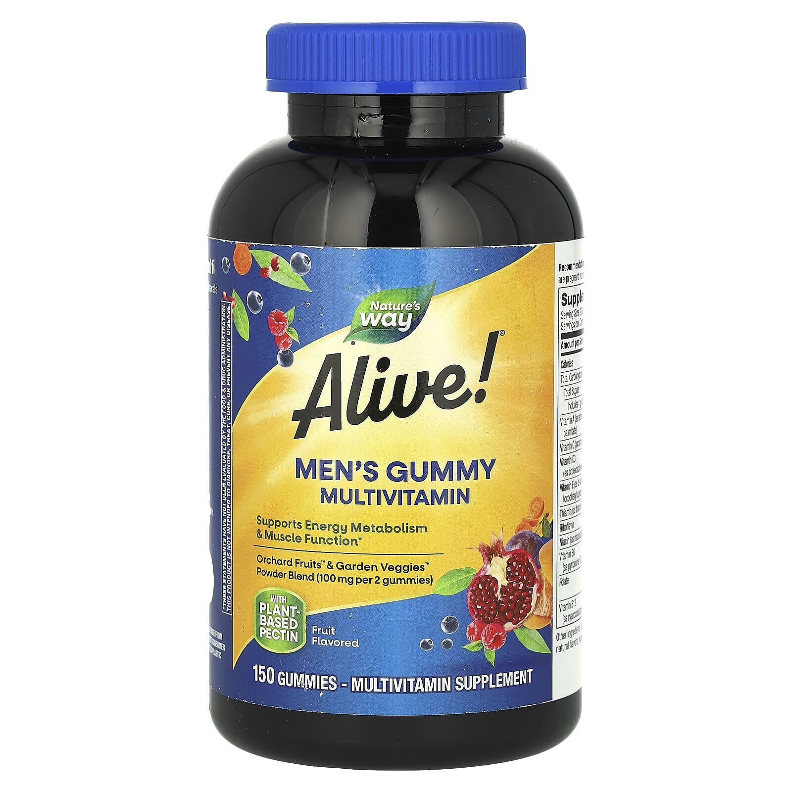 Натурес Вэй, Alive! Мультивитамины для мужчин, с восхитительным фруктовым вкусом, 150 жевательных таблеток