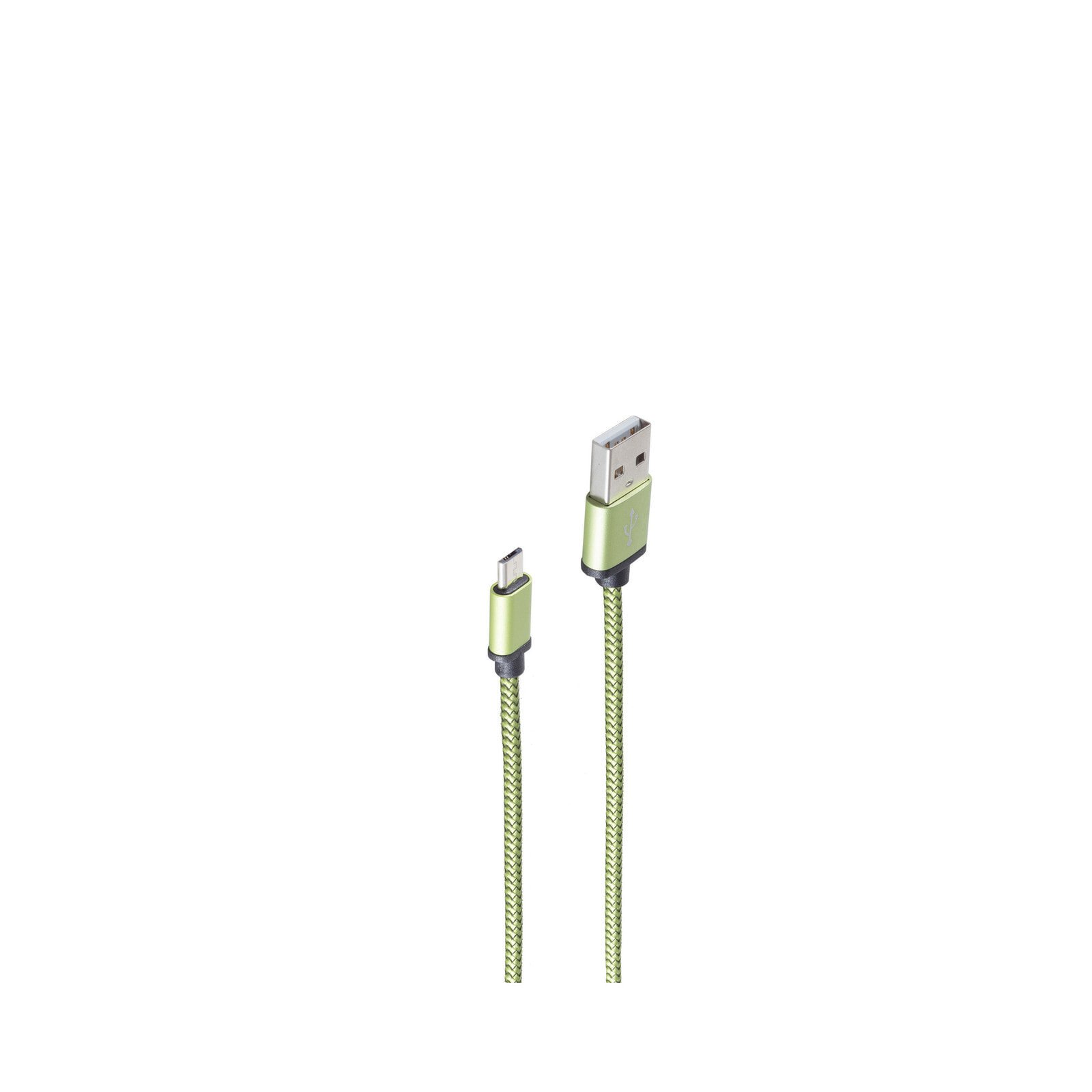 shiverpeaks BS14-50115 USB кабель 0,9 m USB 2.0 USB A Micro-USB B Зеленый