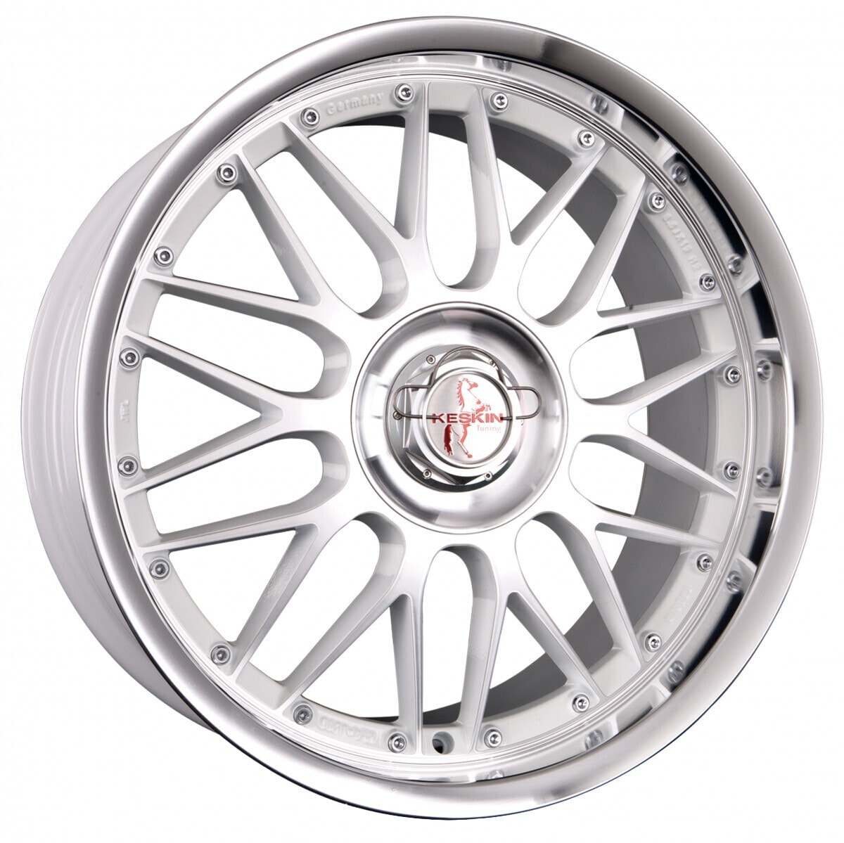 Колесный диск литой Keskin KT4 New Racer white front polish 8.5x18 ET30 - LK4/100 ML63.4