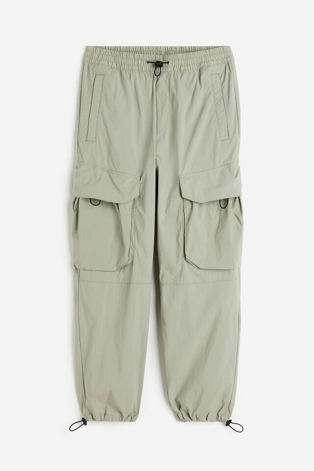 H&M Relaxed Fit Nylon Cargo Pants