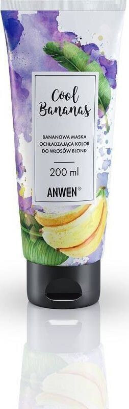 Маска или сыворотка для волос Anwen Cool Bananas bananowa maska ochładzająca kolor do włosów blond 200ml