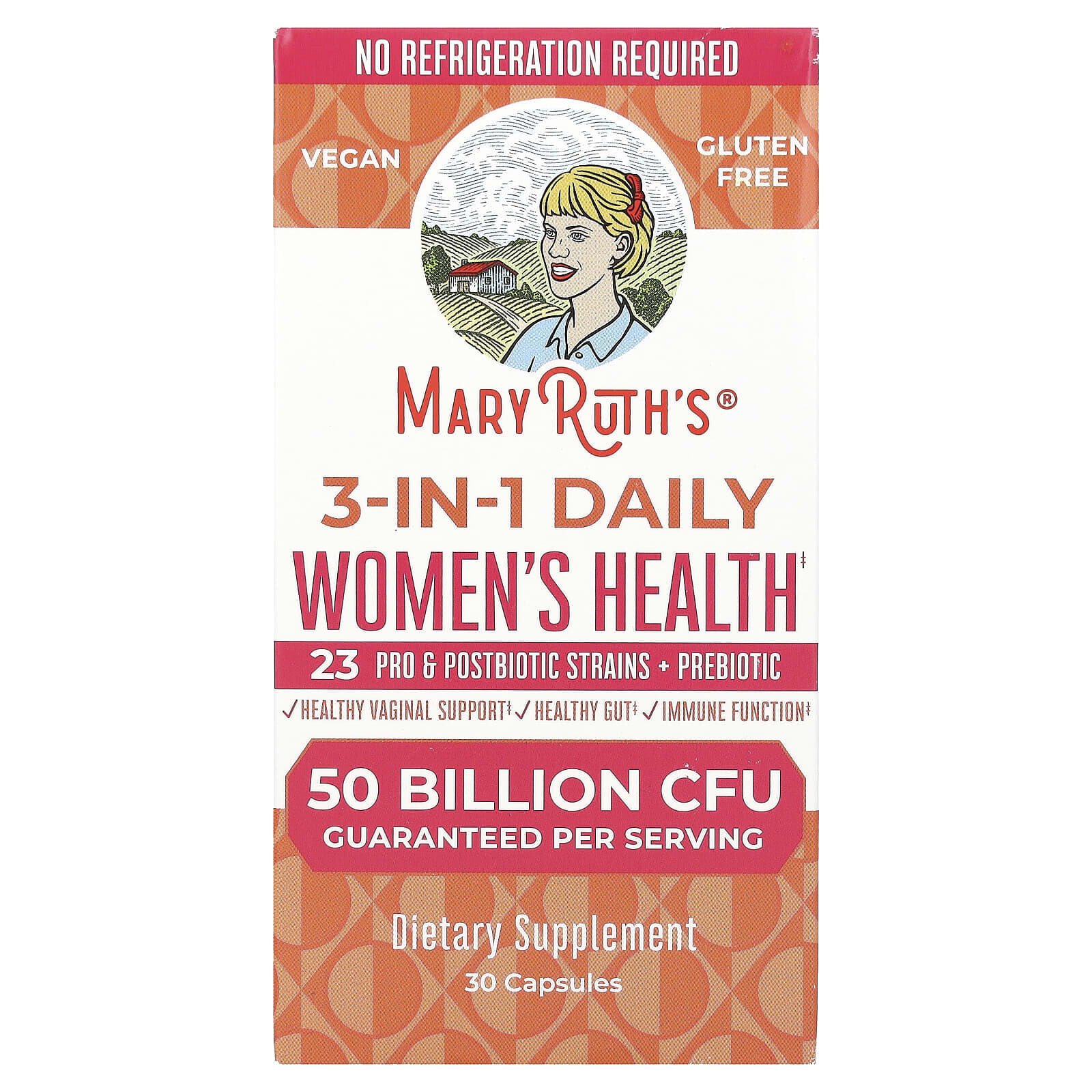 3-in-1 Daily Women's Health , 50 Billion CFU, 30 Capsules