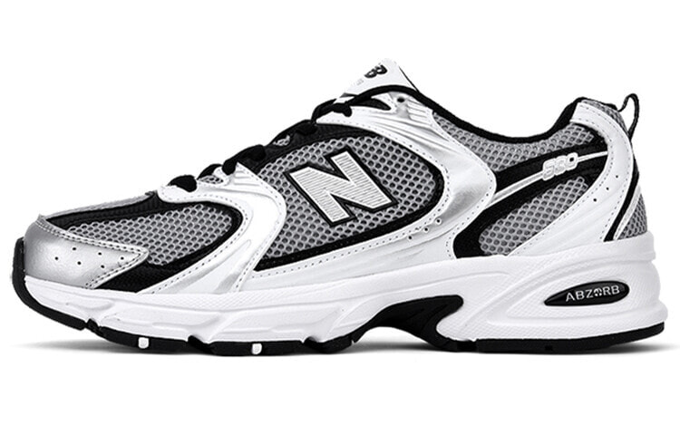 New Balance NB 530 低帮 跑步鞋 男女同款 白黑灰 / Кроссовки New Balance NB 530 MR530USX