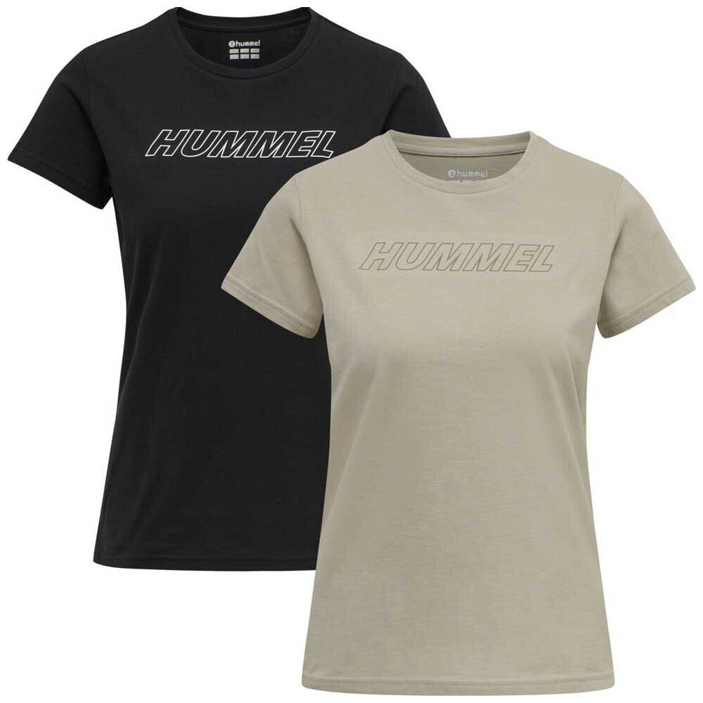 HUMMEL Cali Cotton Short Sleeve T-Shirt 2 Units