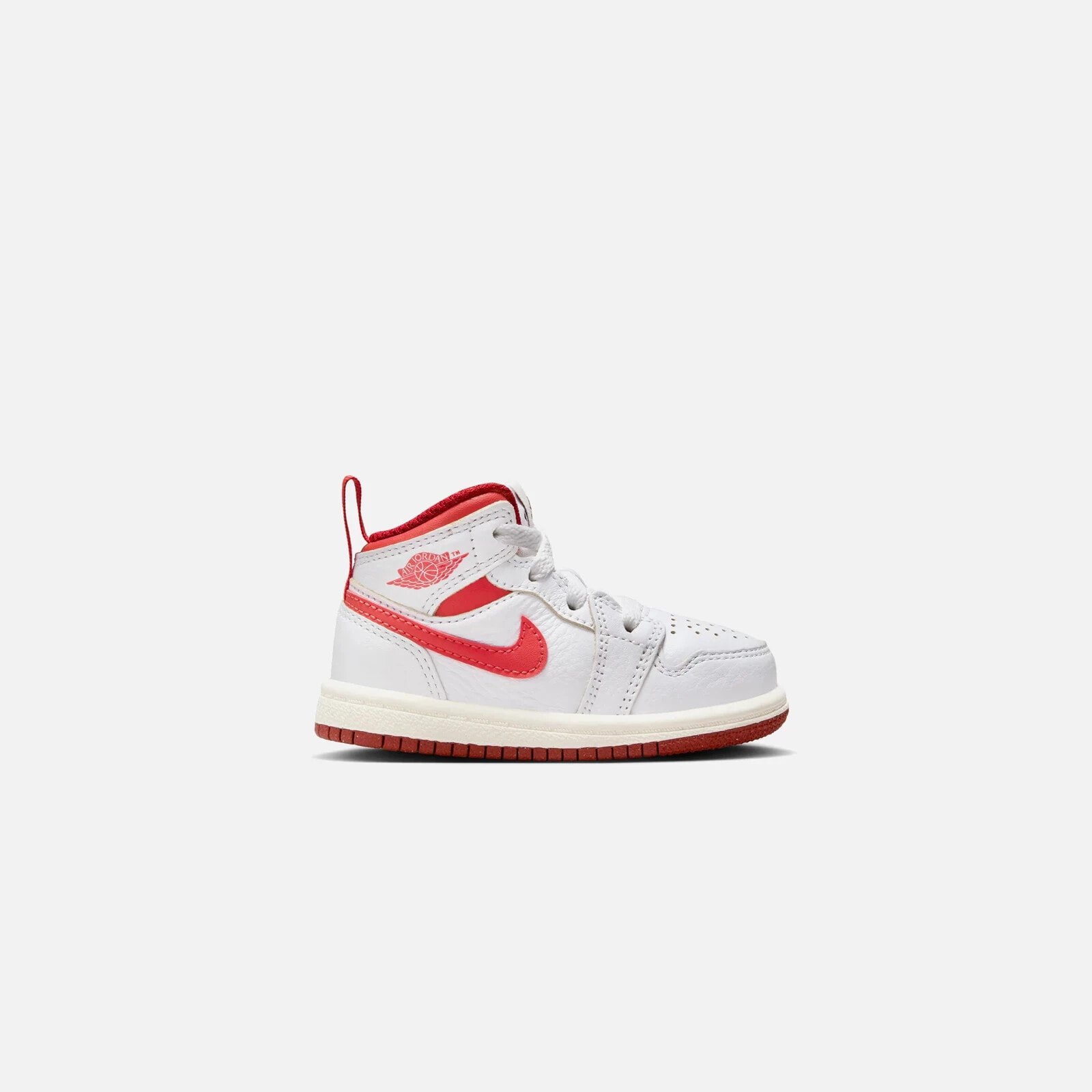 Jordan TD Air Jordan 1 Mid SE - White / Lobster / Dune Red / Sail